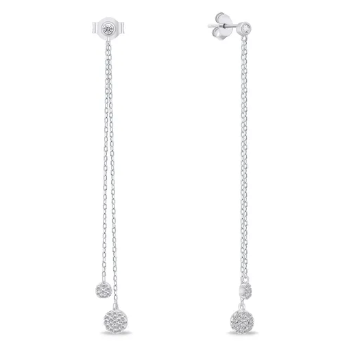 Brilio Silver Cercei originali argintii cu pietre EA629W