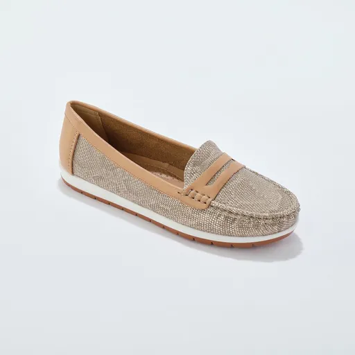 Mocasini cu model din piele de șarpe