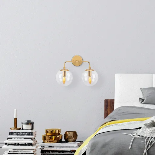 Aplica de perete, Opviq, 942FLG2175, Auriu