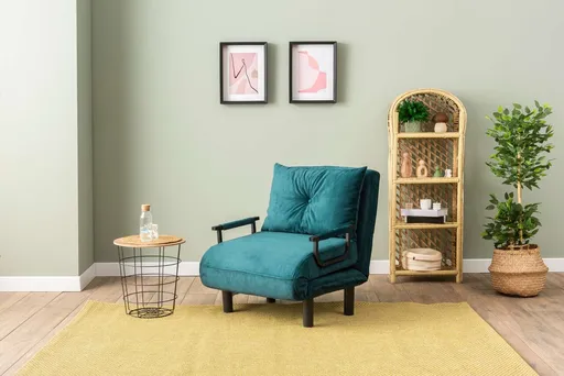 Fotoliu extensibil, Atelier del Sofa, 859FTN2344, Verde petrol