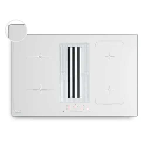 Klarstein Plită cu inducție Velaire cu hotă | 4 zone de gătit | 8400 W | 80 cm