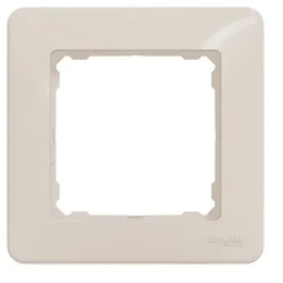 Rama simpla, Schneider SDD312801 Sedna Design, bej