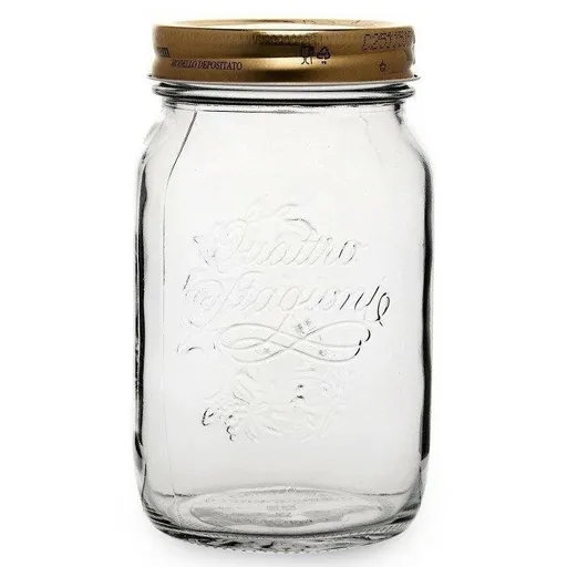 Bormioli Rocco Borcan din sticlă cu capac QuattroStagioni, 1 l, 1000 ml