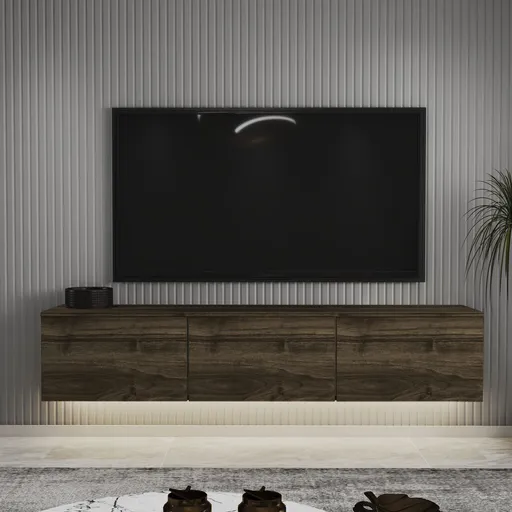 Comoda TV, Hanah Home, Neon, 160x35x32 cm, Maro