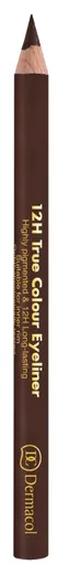 Dermacol Creion din lemn pentru ochi 12H (True Colour Eyeliner) 2 g 6 Dark Brown