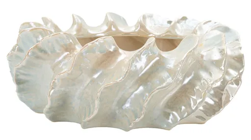 Ghiveci Personnel, Mauro Ferretti, 43x43x16 cm, ceramica, perla