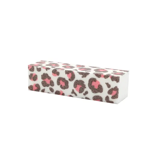 Buffer Unghii cu Imprimeu Leopard - Pink