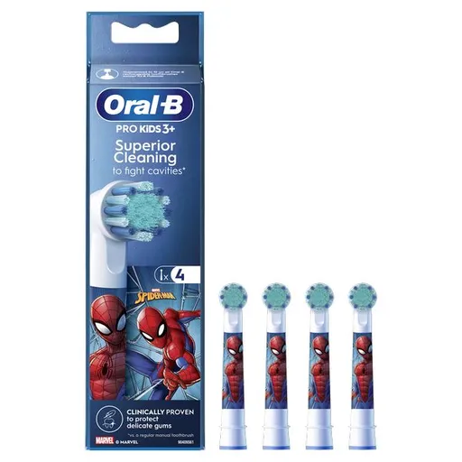 Oral B Cap de rezervă EB 10-4 Kids Spiderman 4 buc