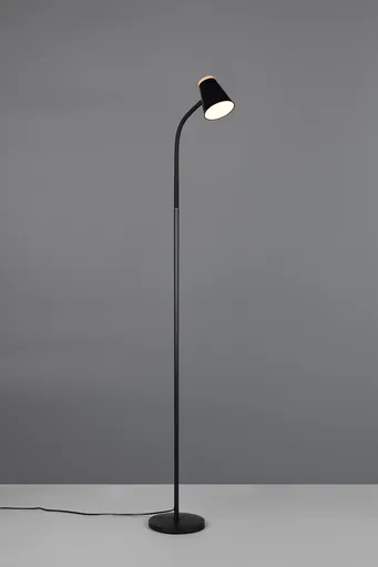 Lampadar Pongo, RL, 19.5x145 cm, 4.5W, 1x SMD, plastic, negru/natur