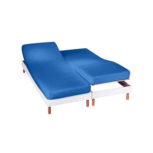 Cearșaf cu elastic pentru patul reglabil Colombine, adâncime colț 26 cm, confecționat din jersey