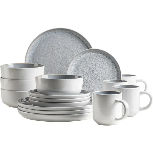 Set de masă Mäser 16 piese Lunaria Grey, gri