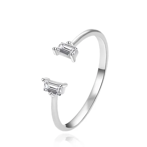 Agato Inel modern deschis din argint AGT-R56W 57 mm