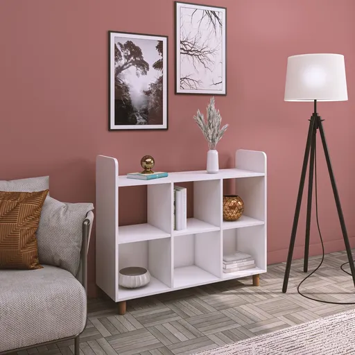 Consola, Hanah Home, Saka 2, 115x86x36 cm, Alb