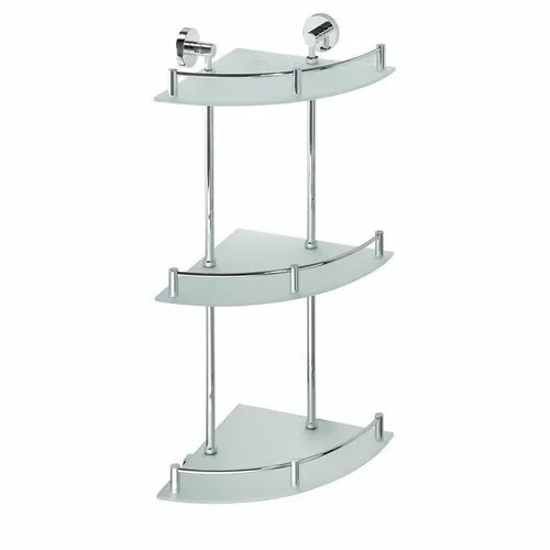 SAPHO XR606 X-Round E raft de sticlă triplu cubară, 27 x 66 x 27 cm