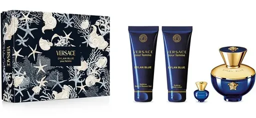 Versace Pour Femme Dylan Blue - EDP 100 ml + loțiune de corp 100 ml + gel de duș 100 ml + EDP 5 ml