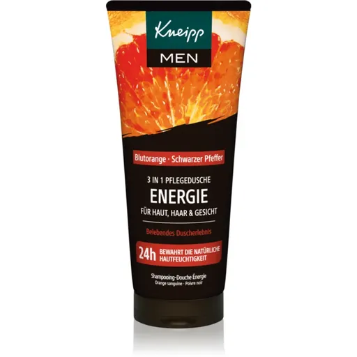 Kneipp Men Energy gel de curatare 3 in 1 pentru față, corp și păr 200 ml