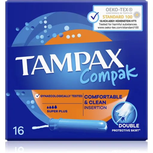 Tampax Compak Super Plus tampoane cu aplicator 16 buc
