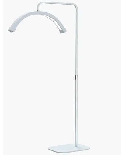 Lampa Led Semiluna cu Picior Fix, Reglarea Intesitatii si Suport pentru Telefon, 28 Inch