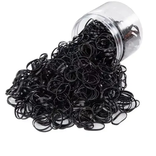 Elastice de Par Set 1000 buc, Negre