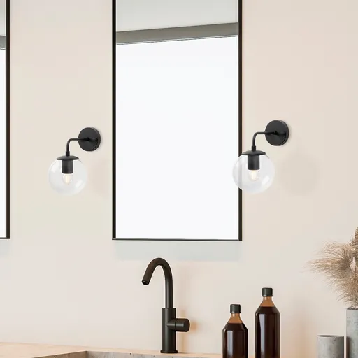 Aplica de perete, Opviq, 942FLG1327, Negru