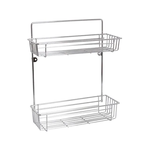 Etajeră de baie cu 2 nivele, 32 x 13 x 37,8 cm