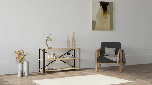 Corp biblioteca, Hanah Home, Derby, 103x60x29.5 cm, Maro