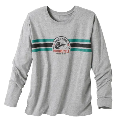 Top de pijama cu dungi pe piept și mâneci lungi