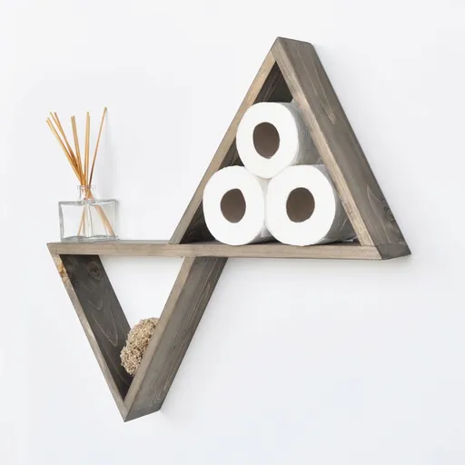 Raft de perete, Hanah Home, Aa004, 55x50x9 cm, Maro