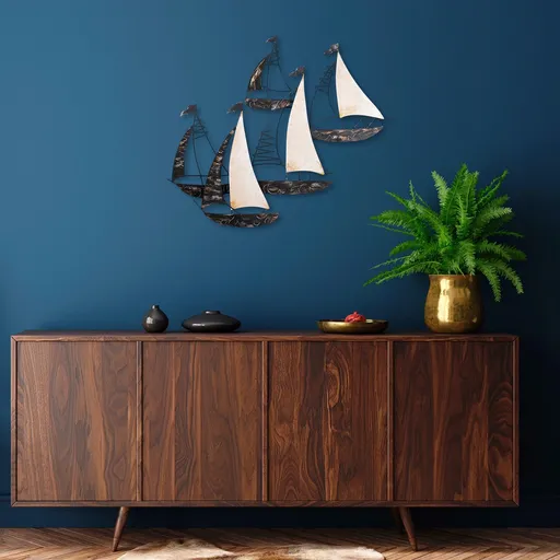 Decoratiune de perete, Kadırga, 90 x 74 x 8 cm, Multicolor