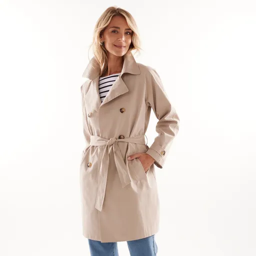 Trench impermeabil cu curea detașabilă