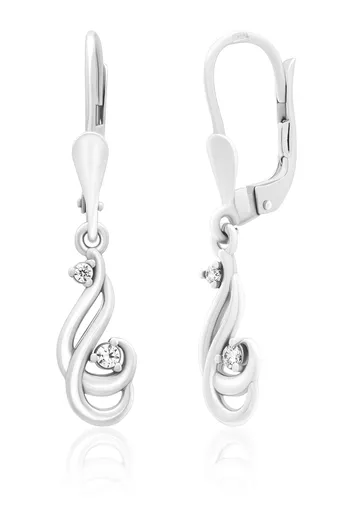 Soliter Cercei strălucitori din argint cu cristale 436 001 00549 04