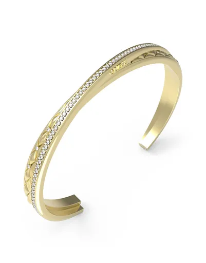 Guess Brățară solidă placată cu aur Stylish Guess JUBB04584JWYG 5,5 cm