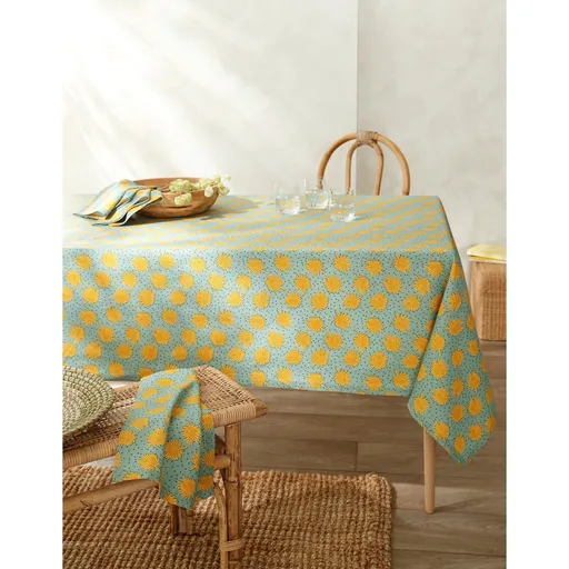 Față de masă din bumbac cu imprimeu cu ornamente