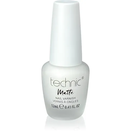 Technic Cosmetics Matte Nail Varnish lac de unghii cu rezistenta indelungata cu efect matifiant culoare White 12 ml