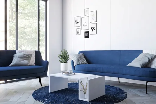 Masuta de cafea, Hanah Home, Memo, 86.8x32.4x50 cm, Alb