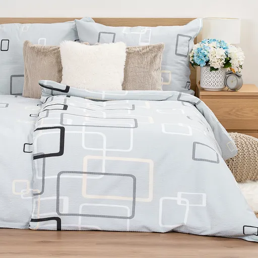 Lenjerie de pat 4Home Square bumbac creponat, 140 x 200 cm, 70 x 90 cm