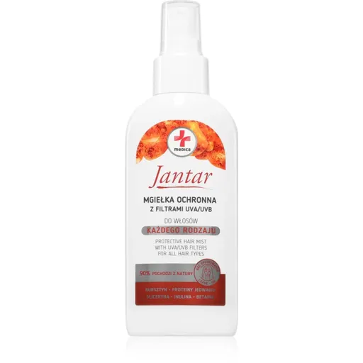 Ideepharm Jantar Medica loțiune de netezire a părului cu filtru UVA si UVB 150 ml