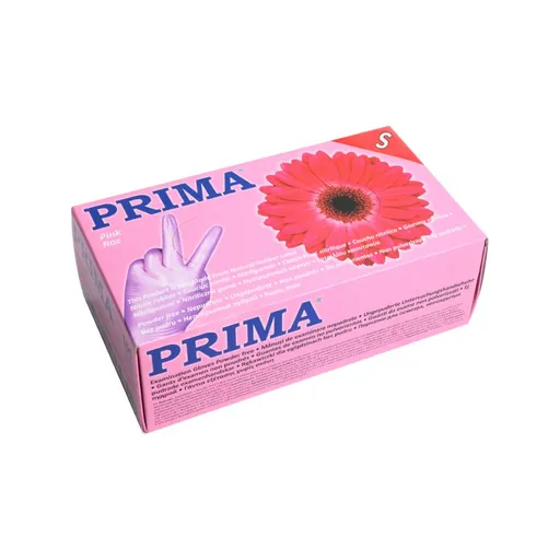 Manusi nepudrate din Nitril Roz 100 buc - marimea S