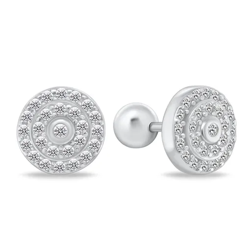 Brilio Silver Cercei sclipitori din argint cu zirconi EA174W