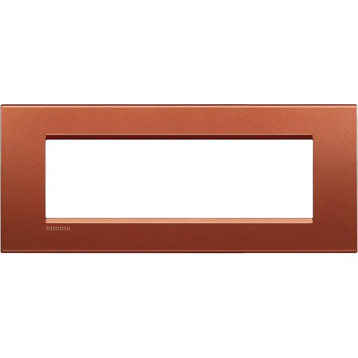 Rama ornament 7 module Bticino Living Light LNA4807RK, caramiziu