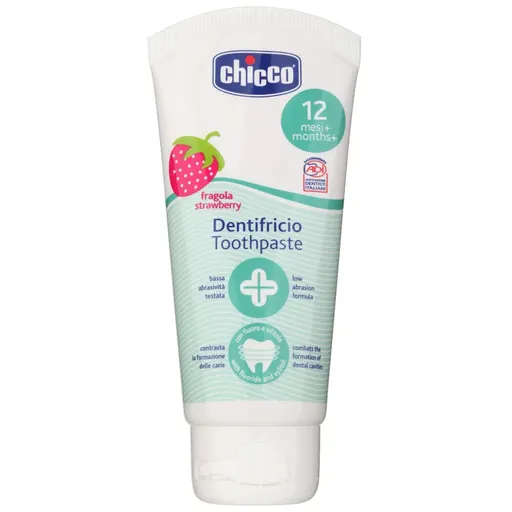 Chicco Oral Care Toothpaste Pasta de dinti pentru copii. aroma Strawberry 12 m+ 50 ml