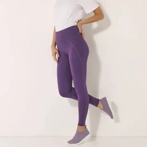 Culoare solidă jambiere sport cu talie înaltă