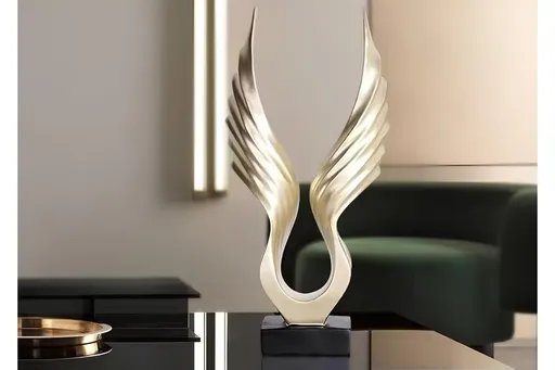 Decoratiune, CY0348, 40x20 cm, Poliester, Auriu