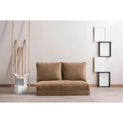 Canapea extensibila 2 locuri, Atelier del Sofa, 859FTN1278, Maro deschis