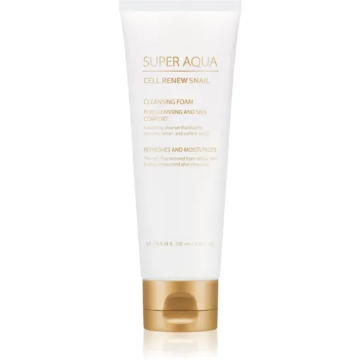 Missha Super Aqua Cell Renew Snail spuma de curatat extract de melc 100 ml