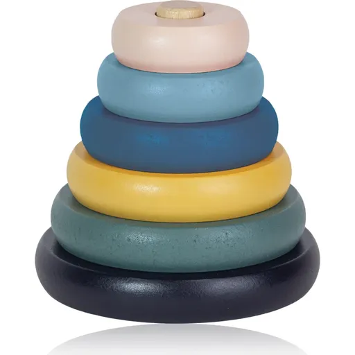 Petite&Mars Wood of Mars Orbit inele inserabile din lemn 36m+ Cosmic Blue 1 buc