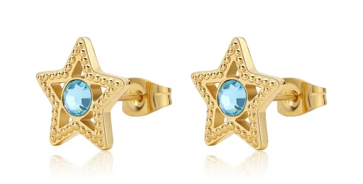 S'Agapõ Cercei placați cu aur Steluțe Lucky Light SKT50