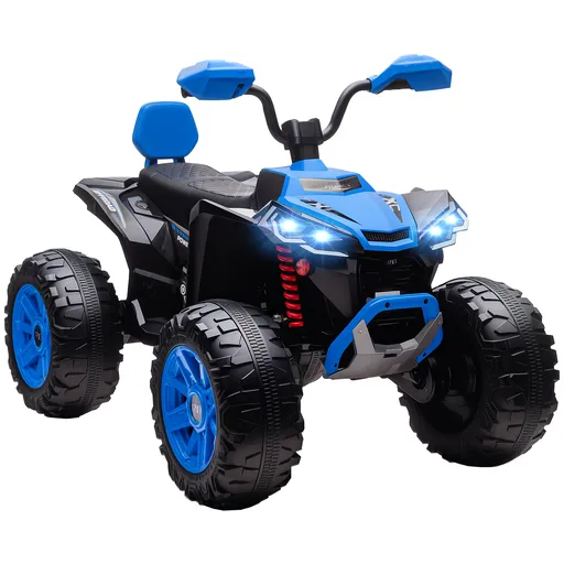 AIYAPLAY Quad electric pentru copii, vehicul electric 24V cu 4 roți, faruri, port USB, funcție MP3, 6,5 km/h, 3-8 ani | Aosom Romania