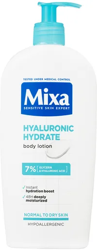 Mixa Lotiune de corp hidratantă pentru pielea uscată și sensibilă Hyalurogel (Body Lotion) 400 ml