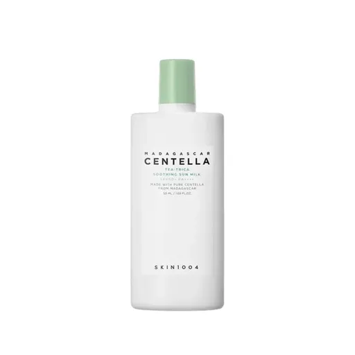 SKIN1004 Loțiune de protecție solară calmantă SPF 50 Madagascar Centella Tea-Trica (Soothing Sun Milk) 50 ml